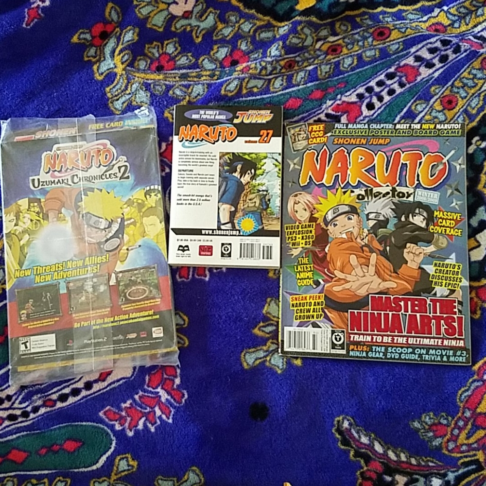 Naruto Uzumaki two magazine one book
